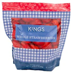 Kings Frozen Whole Strawberries - 16 Oz