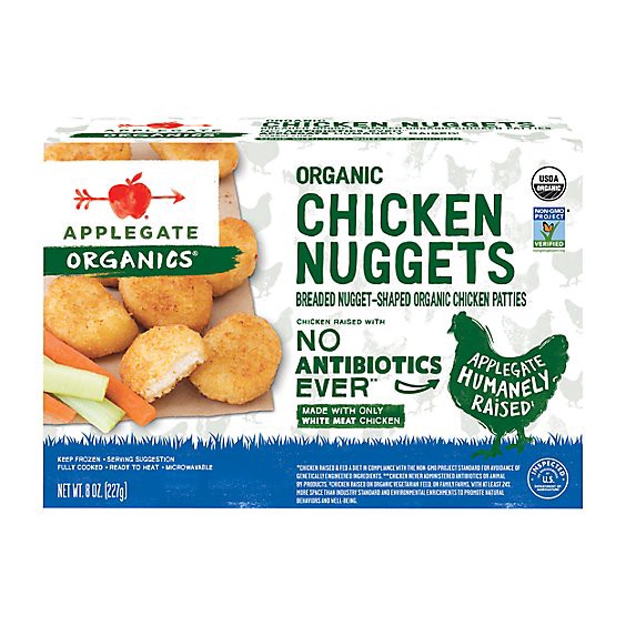slide 1 of 9, Applegate Chicken Nuggets - 8 Oz, 8 oz