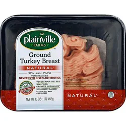 P'ville 99% Lean Ground Turkey Breast - 16 Oz