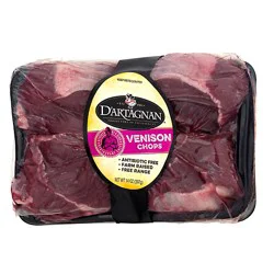 D'art Venison 4 Chops - 14 Oz