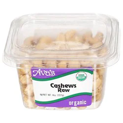Ava Organic Raw Cashews - 8 Oz