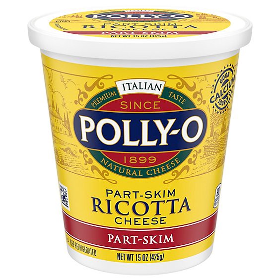 slide 1 of 1, Polly-O Ricotta Cheese Part Skim - 15 Oz, 15 oz