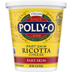 Polly-O Ricotta Cheese Part Skim - 15 Oz
