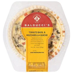 Bal Quiche Tomato Basil Mozz Sm - 10 Oz