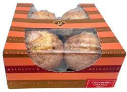 Cranberry Orange Nut Muffins 4 Count - Ea