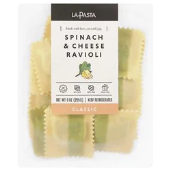 La Pasta Spinach & Ricotta Ravioli - 9 Oz