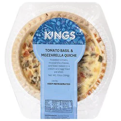 Quiche Tomato Basil Mozzarella - 10 Oz