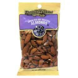 Bazzini Unsalted Dry Roasted Almonds - 4 Oz