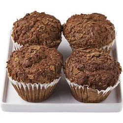 Raisin Bran Nut Muffins 4 Count - Ea