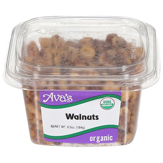 slide 1 of 1, Ava's Organic Raw Walnuts - 6.5 Oz, 6.5 oz