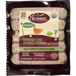 Bil Org Saus W/spinach - 12 Oz
