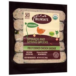 Bil Org Saus W/spinach - 12 Oz