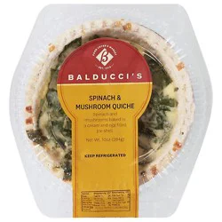 Bal Quiche Spinach & Mushroom Sm - 10 Oz