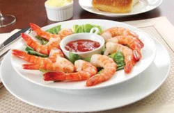Shrimp Black Tiger Raw 8-12 Count Peeled And Deveined T-On - 1 Lb