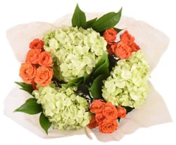 Garden Natural Hydrangeas And Spray Roses - Each