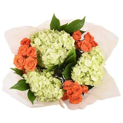 Garden Natural Hydrangeas And Spray Roses - Each