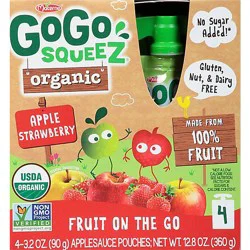 Go Go Squeeze Organic Strawberry - 12.8 Oz
