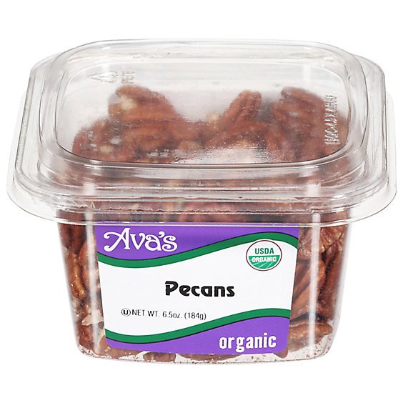 slide 1 of 1, Ava's Organic Pecans - 6.5 Oz, 6.5 oz