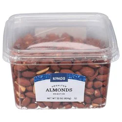 Kn Rasted No Salt Almonds - 22 Oz