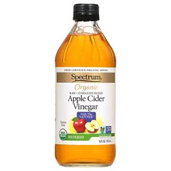 Spectrum Natural Unfiltered Organic Apple Cider Vinegar - 16 Fl. Oz.