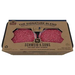 Schw Cab Chuck Brisket Burgers - 21.2 Oz