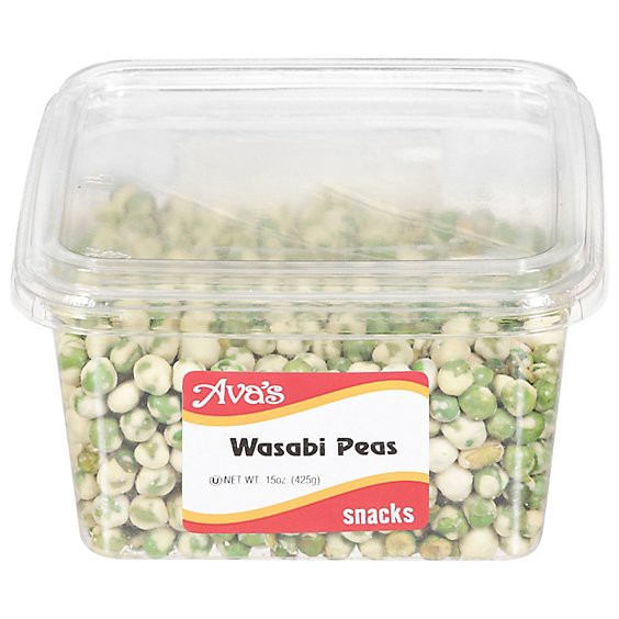 slide 1 of 1, Ava Peas Wasabi Family Tub - 15 Oz, 15 oz