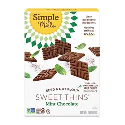 Simple Mills Chocolate Mint Sweet Thins - 4.25 Oz