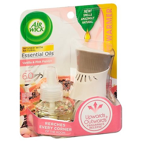 slide 1 of 1, Air Wick Plug In Scented Oil Kit-vanilla & Pink Papaya - EA, 1 ct