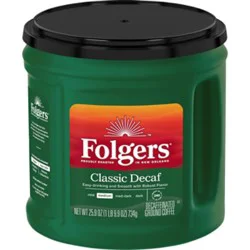 Folgers Decaffeinated Classic Roast - 25.9 Oz