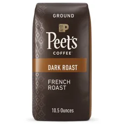 Peet's Coffee French Roast, Dark Roast Ground Coffee, 10.5 Oz - 10.5 Oz