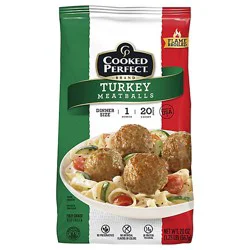 Cooked Perfect Turkey Meatballs - 20 Oz