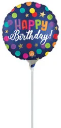 Balloon Air Filled Stick 9 Inch - Each (Style May Vary)