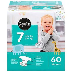 Signature Select/care Stage 7 Supreme Diapers - 60 Count