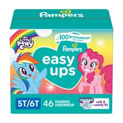 Pampers Easy Ups Girl Sz 7 5-6t Super Pk - 46 Ct