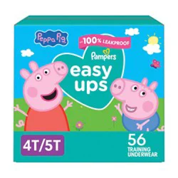 Pampers Easy Ups Girl Sz 4-5t Super Pack - 56 Ct
