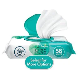 Pampers Baby Wipes Aqua Pure Sensitive 1x Pop Top - 56 Count