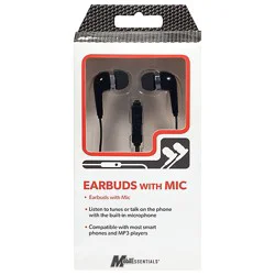 Stereo Headset Black With Microphone - Ea