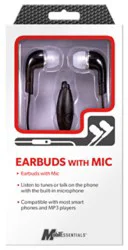 Stereo Headset Black With Microphone - Ea