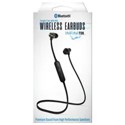 Wireless Earbuds - Bluetooth - Black - Ea
