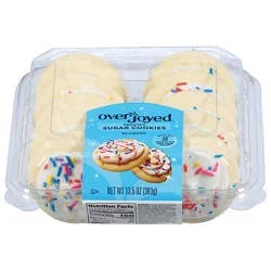 Overjoyed White Frosted Sugar Cookies - 10 Each