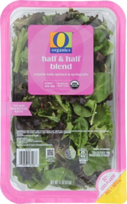 slide 1 of 1, O Organics Half & Half Salad Blend - 11 Oz, 11 oz