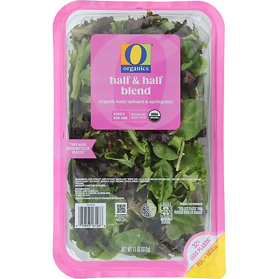 slide 1 of 1, O Organics Half & Half Salad Blend - 11 Oz, 11 oz