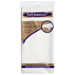 Northwest Enterprises White Plastic Tablecover - Each