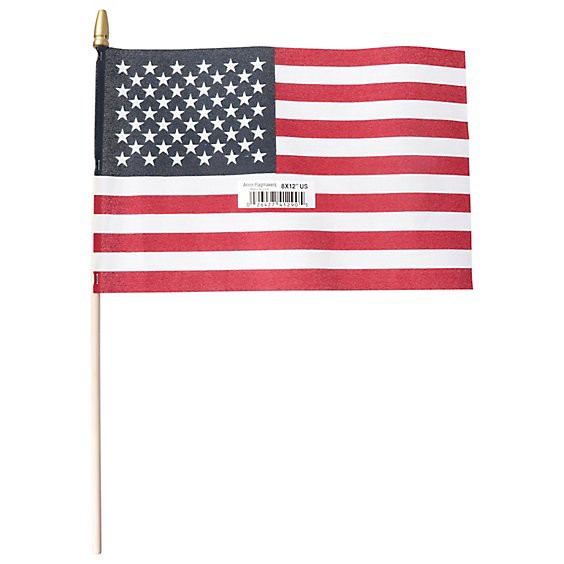 slide 1 of 1, Annin Flagmakers Us Hand Flag - 8 X 12 Inch, 1 ct
