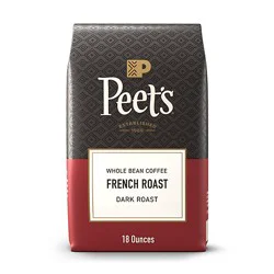 Peet's Coffee French Roast Dark Roast Whole Bean Coffee - 18 Oz