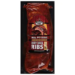 Brookwood Farms Pork Bbq Back Loin Ribs - 24 Oz