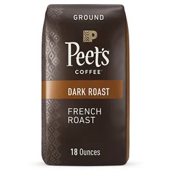 Peet's Coffee French Roast Dark Roast Ground Coffee - 18 Oz