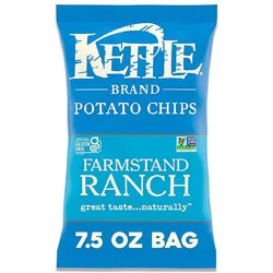 Kettle Brand Farmstand Ranch Kettle Potato Chips - 7.5 Oz