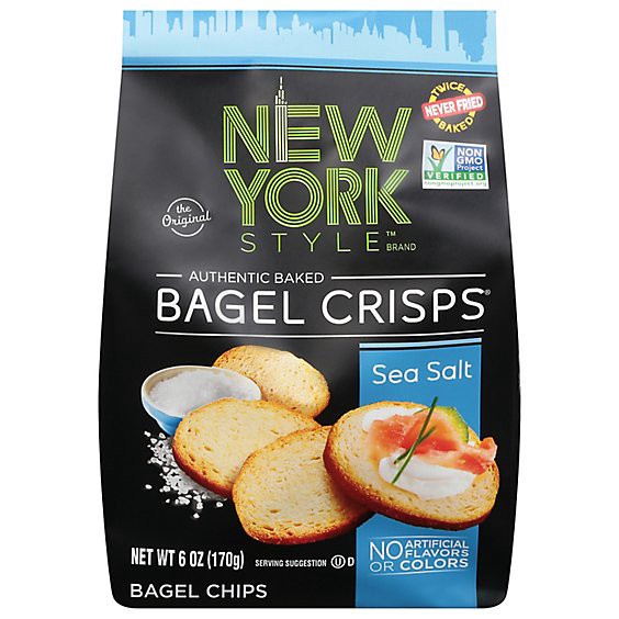 slide 1 of 1, New York Style Sea Salt Bagel Crisps - 6 Oz, 6 oz