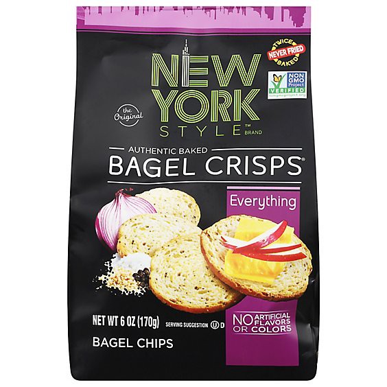 slide 1 of 1, New York Style Everything Bagel Crisps - 6 Oz, 6 oz